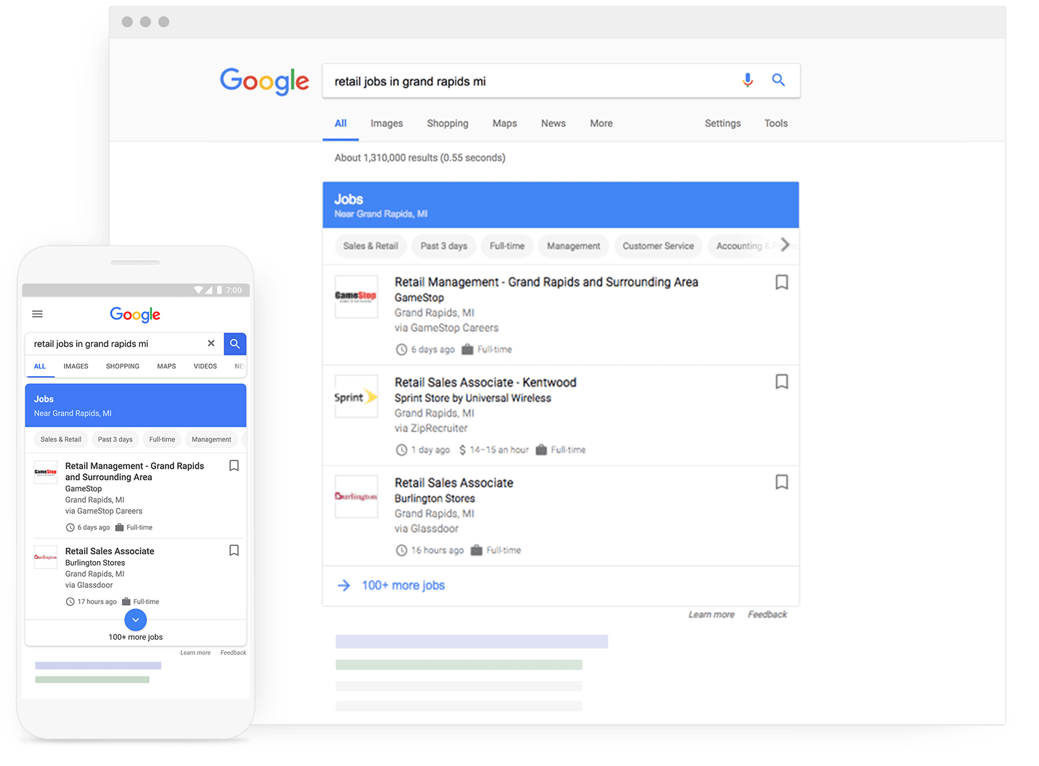 Google For Jobs Interface